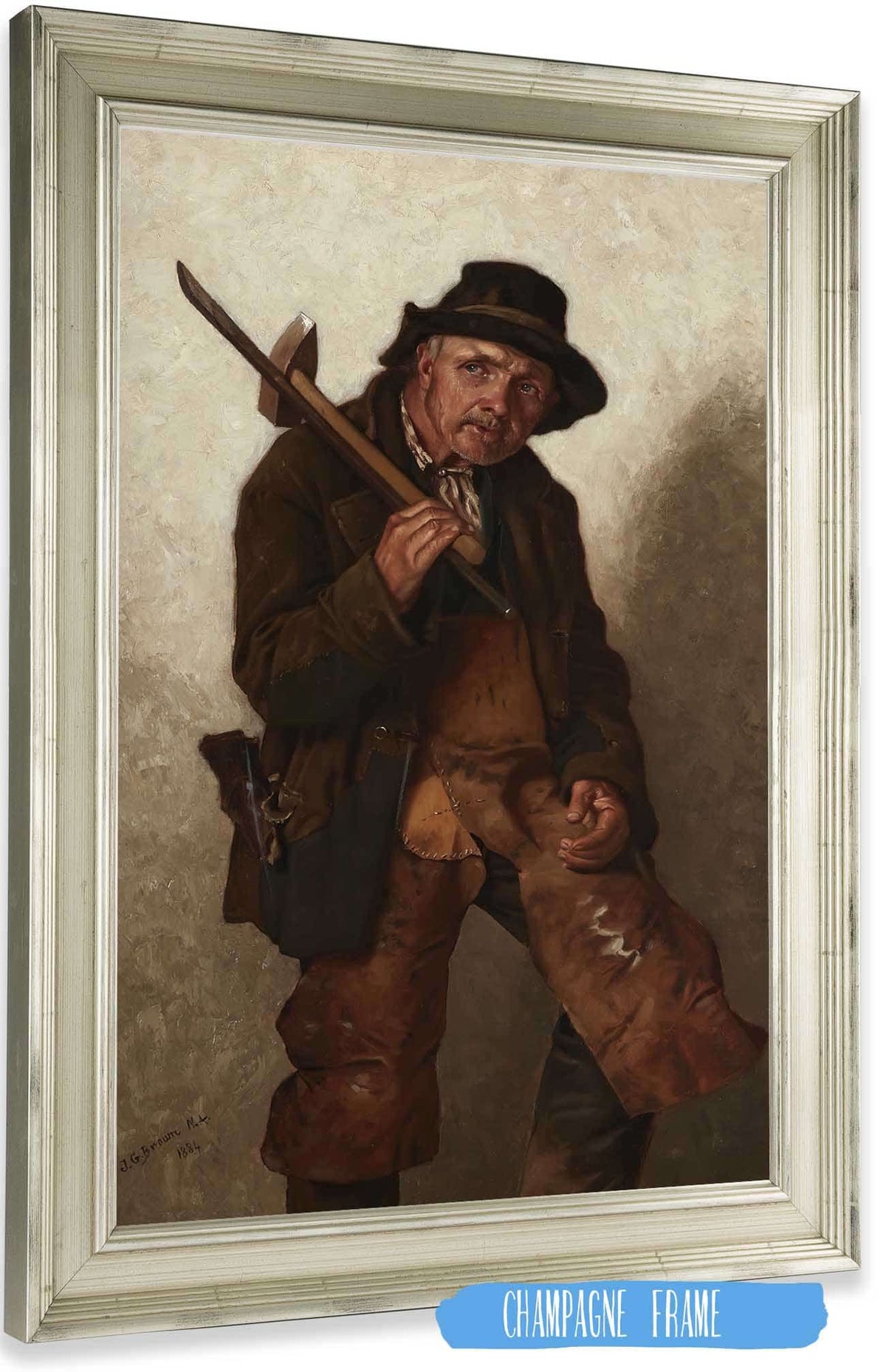 He Toils At Eighty by John George Brown Posters, Prints, & Visual Artwork