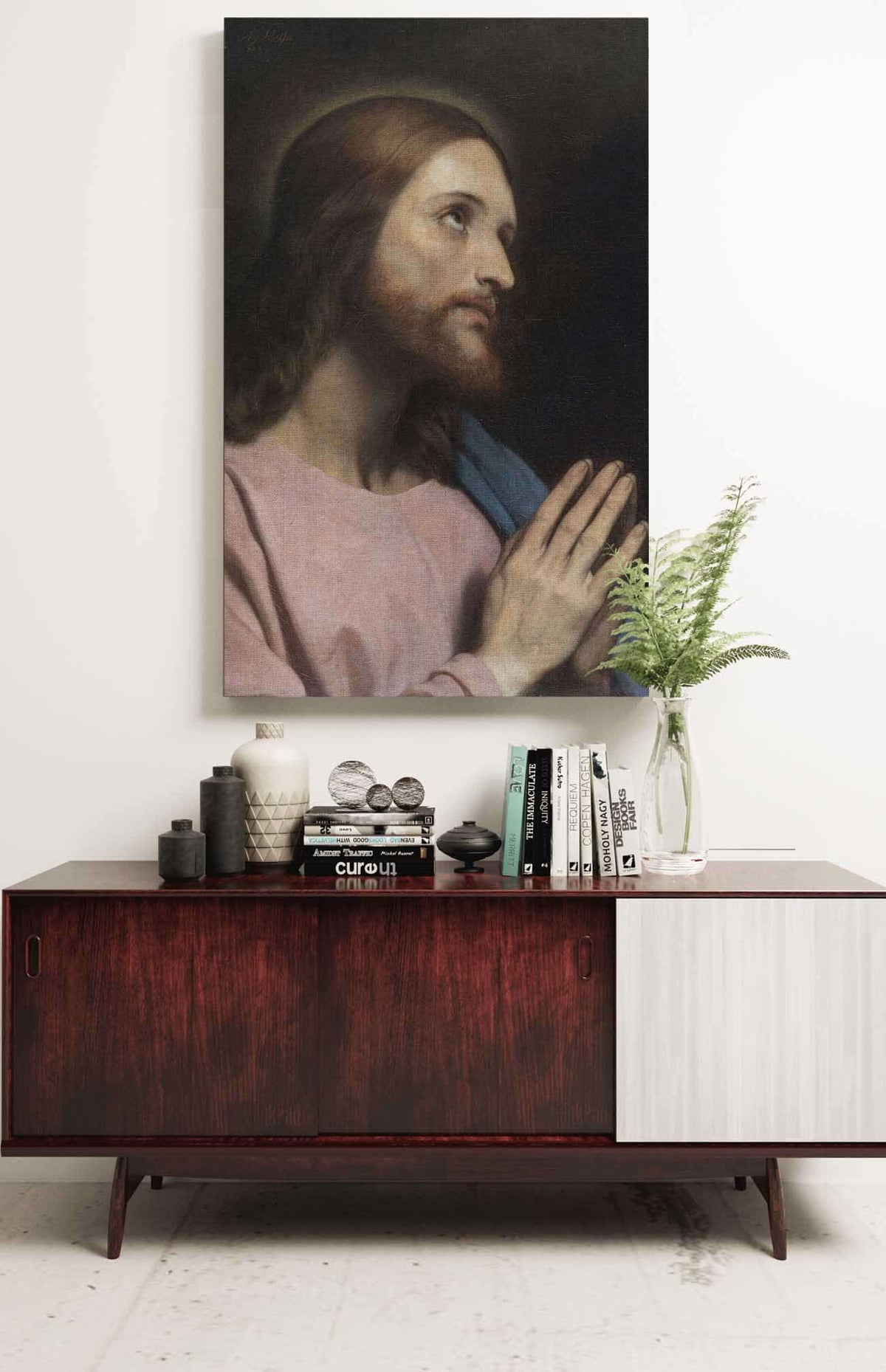 Head Of Christ by Ary Scheffer Posters, Prints, & Visual Artwork