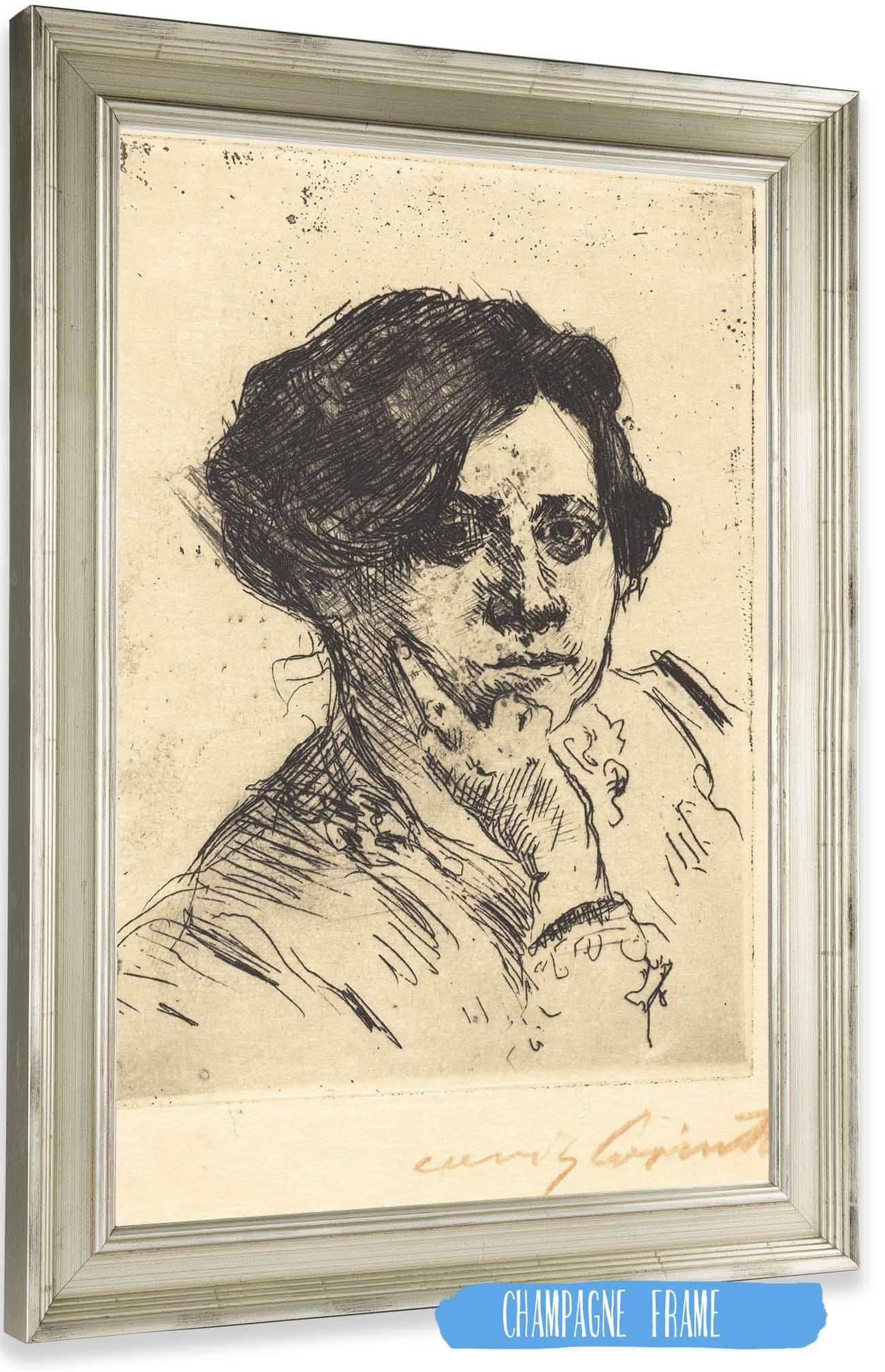 Head Of Woman Frauenkopf by Lovis Corinth Posters, Prints, & Visual Artwork