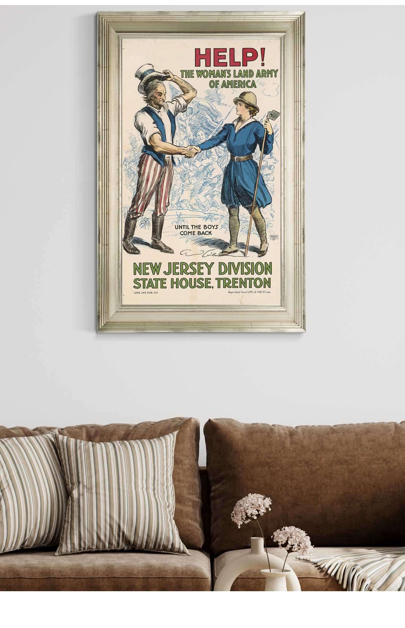 Help The Womans Land Army Of America by Charles Dana Gibson Posters, Prints, & Visual Artwork