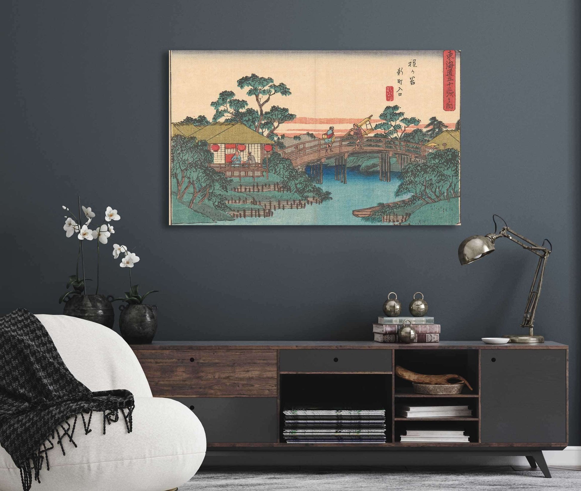 Hodogaya   by Ando Hiroshige Posters, Prints, & Visual Artwork