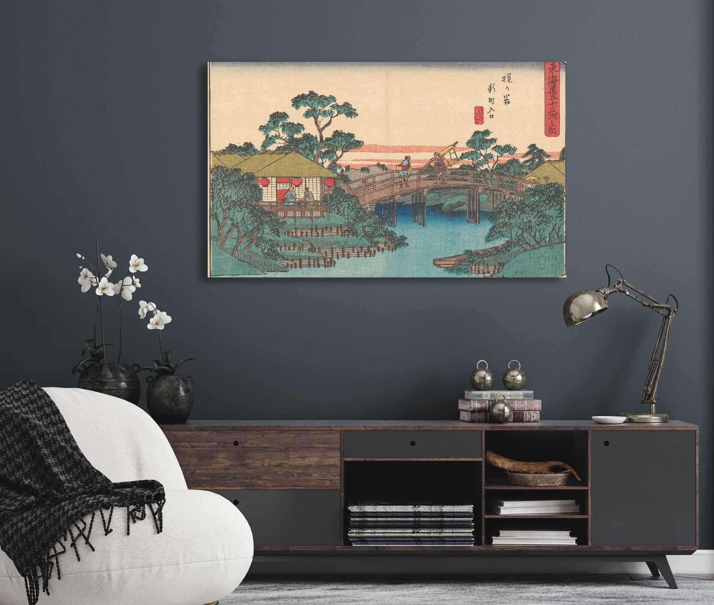 Hodogaya   by Ando Hiroshige Posters, Prints, & Visual Artwork