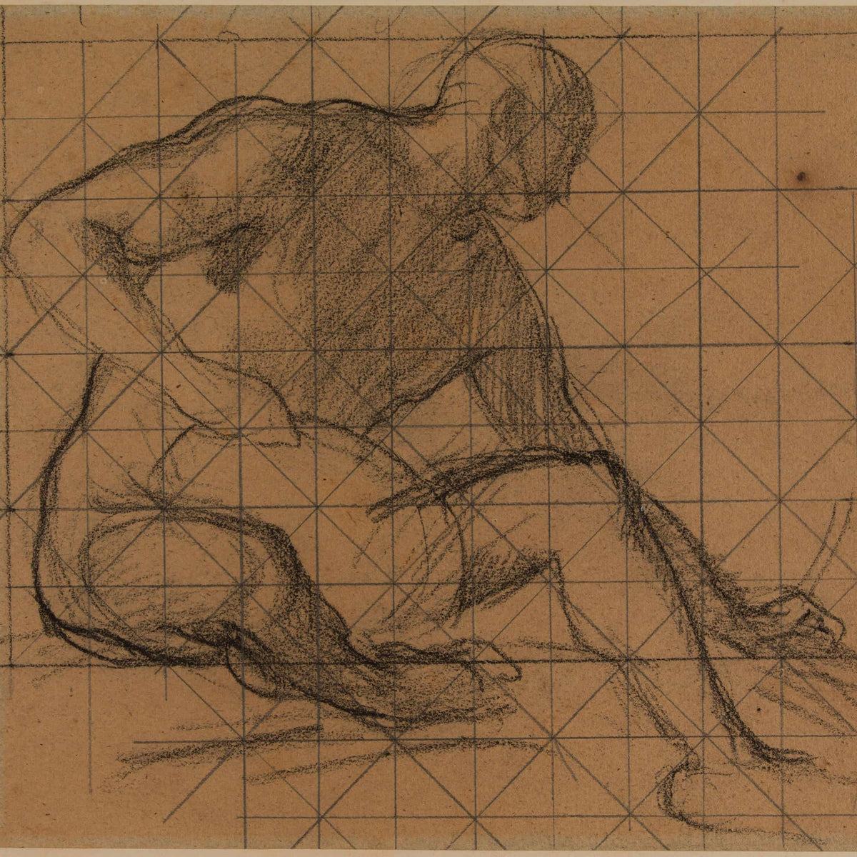 Homme Nu Assis by Pierre Puvis De Chavannes Posters, Prints, & Visual Artwork