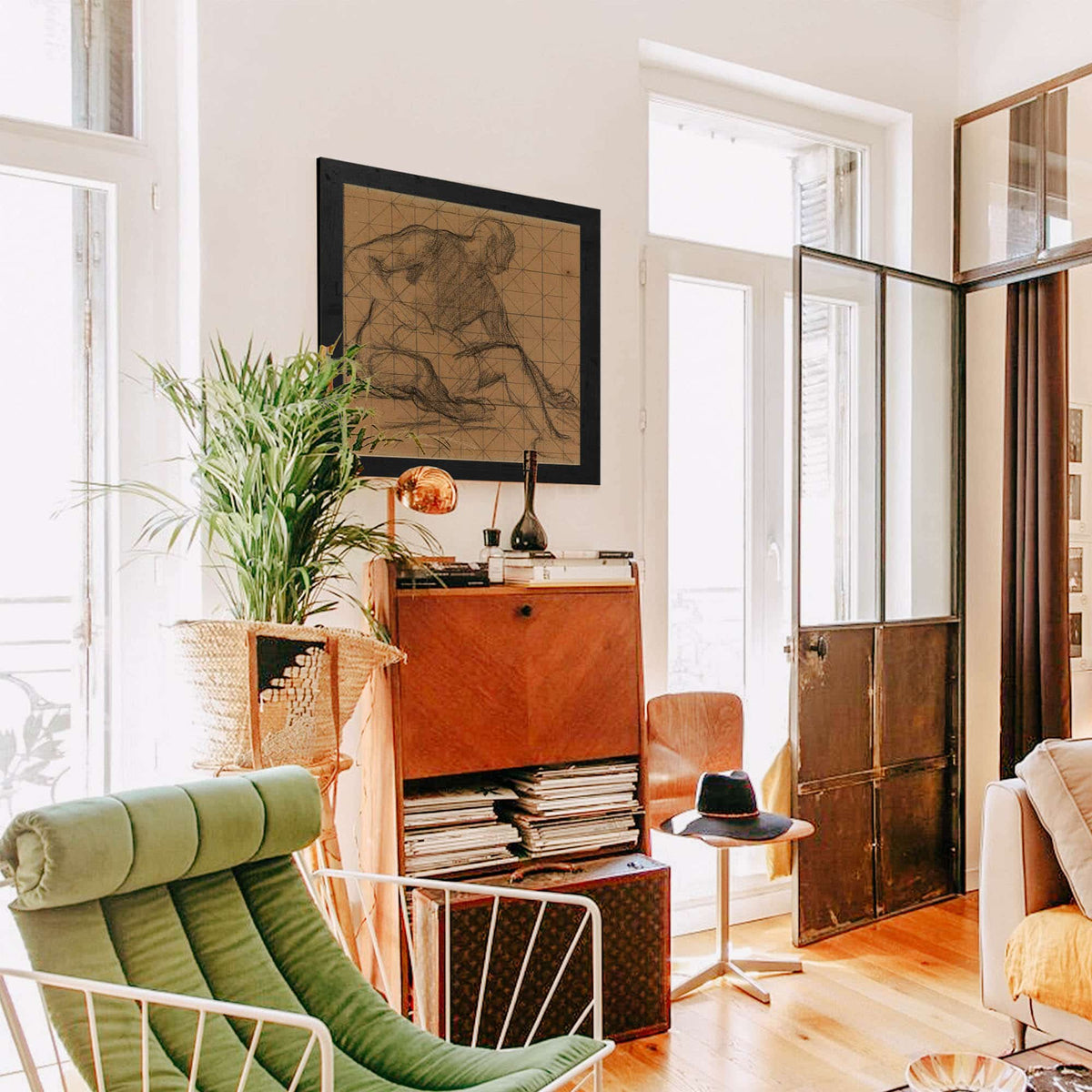 Homme Nu Assis by Pierre Puvis De Chavannes Posters, Prints, & Visual Artwork