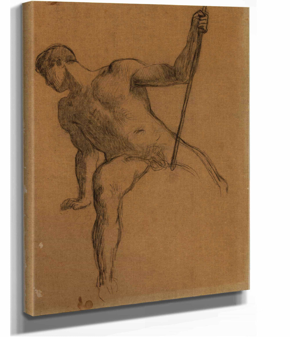Homme Nu Assis by Pierre Puvis De Chavannes Posters, Prints, & Visual Artwork