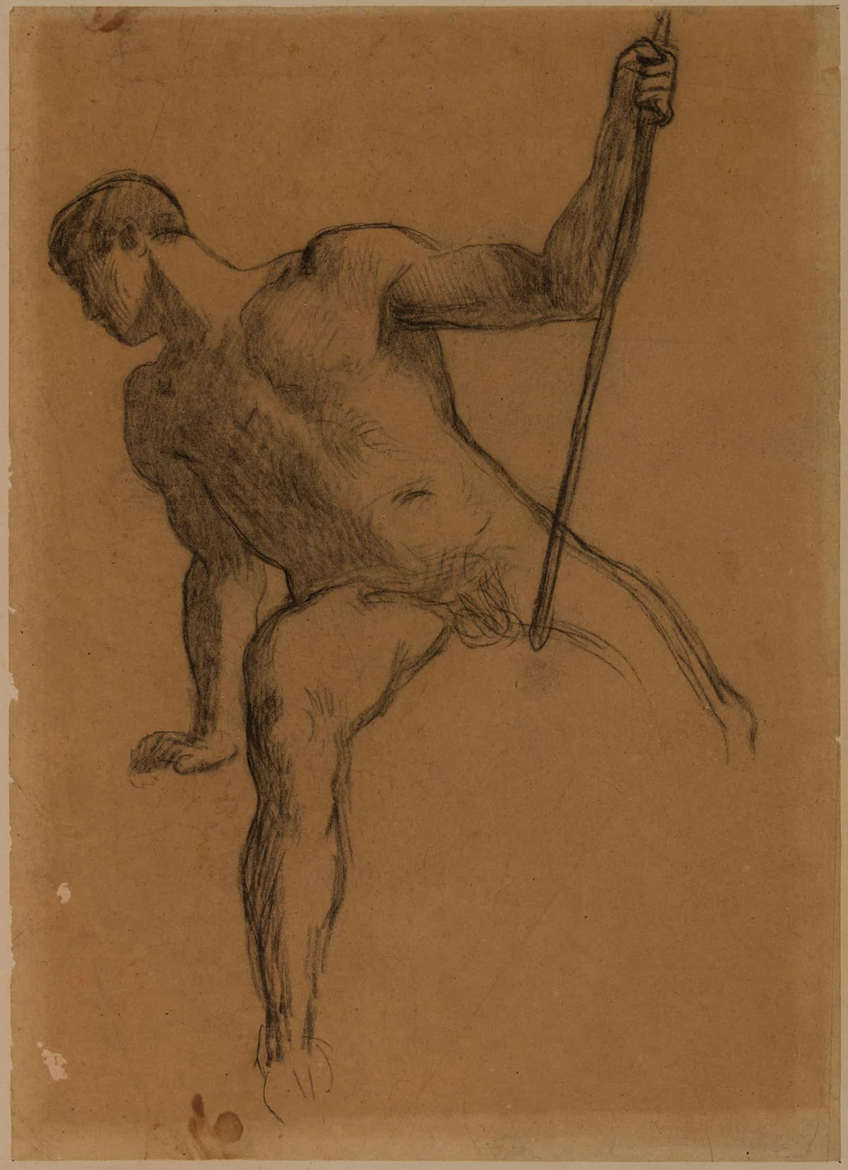 Homme Nu Assis by Pierre Puvis De Chavannes Posters, Prints, & Visual Artwork