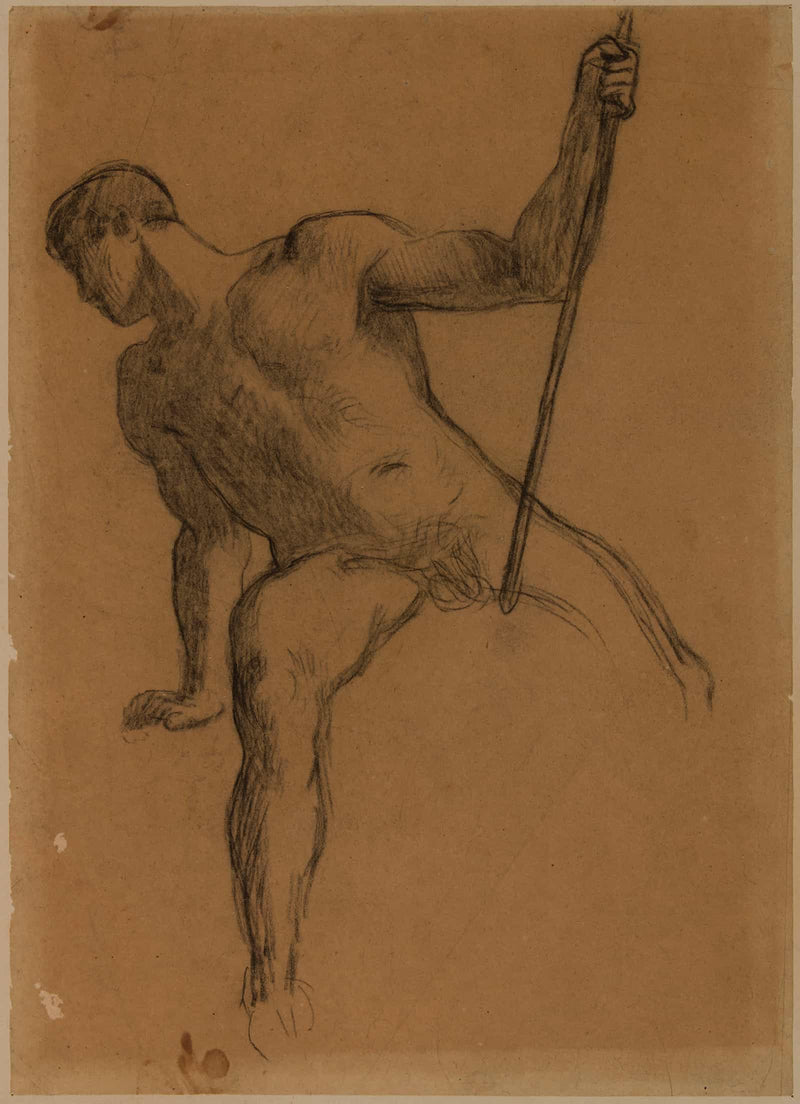 Homme Nu Assis by Pierre Puvis De Chavannes Posters, Prints, & Visual Artwork