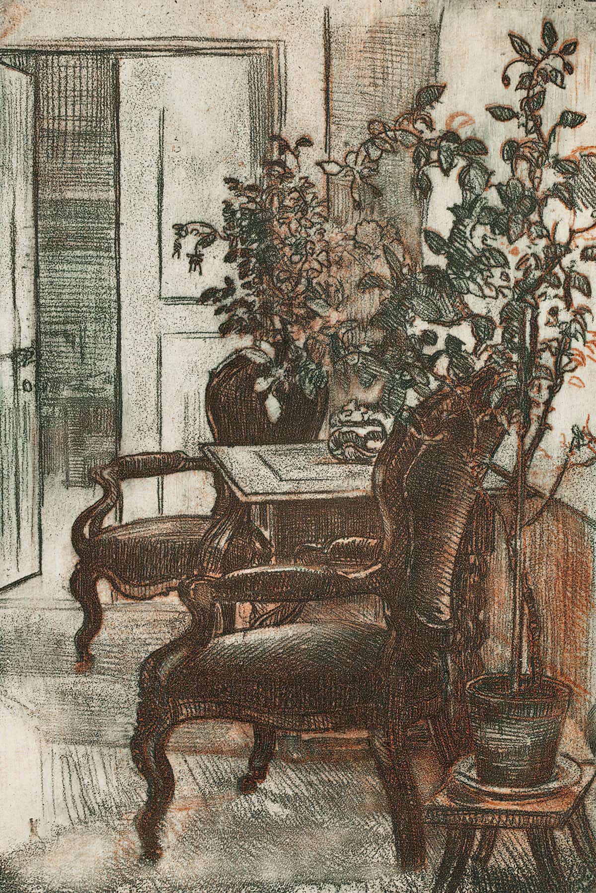 Interior Of Suviranta by Eero Jarnefelt Posters, Prints, & Visual Artwork