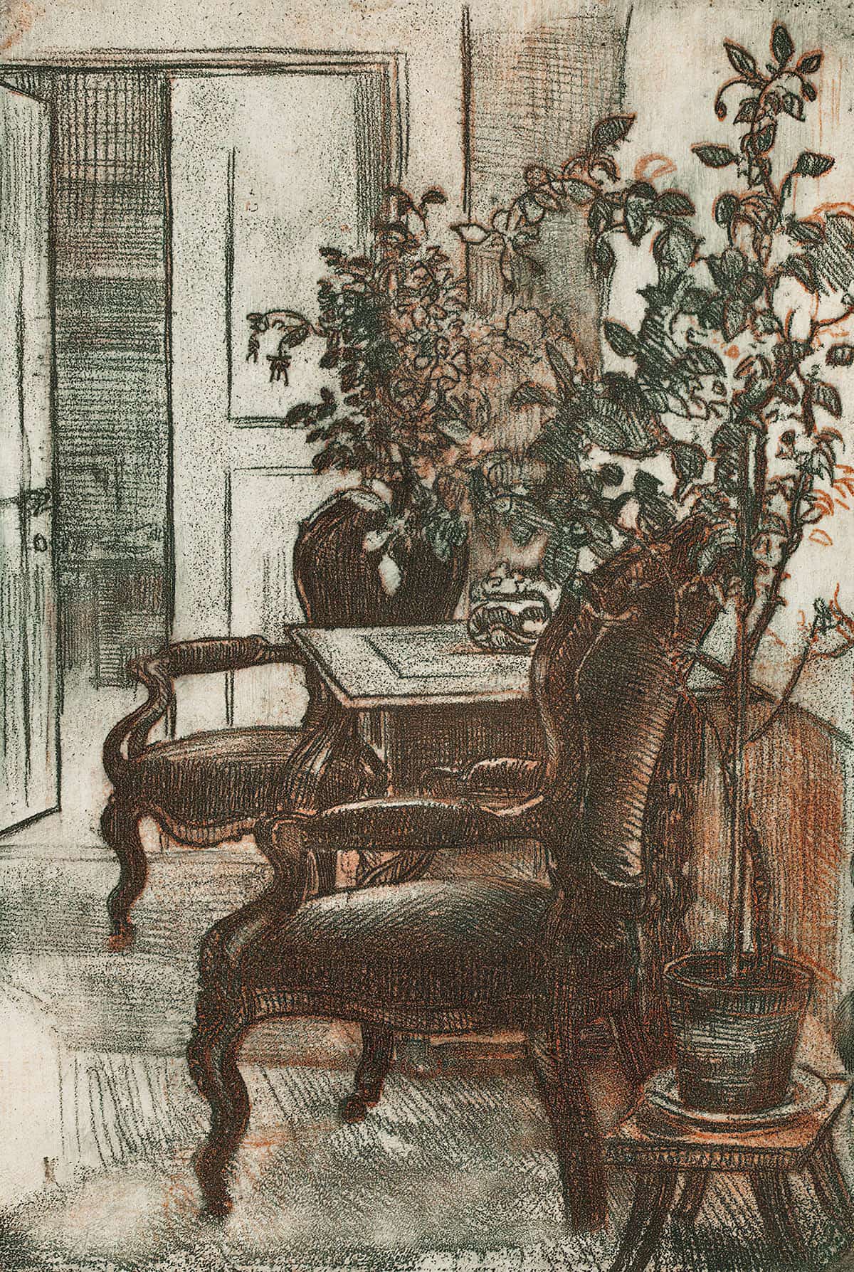 Interior Of Suviranta by Eero Jarnefelt Posters, Prints, & Visual Artwork