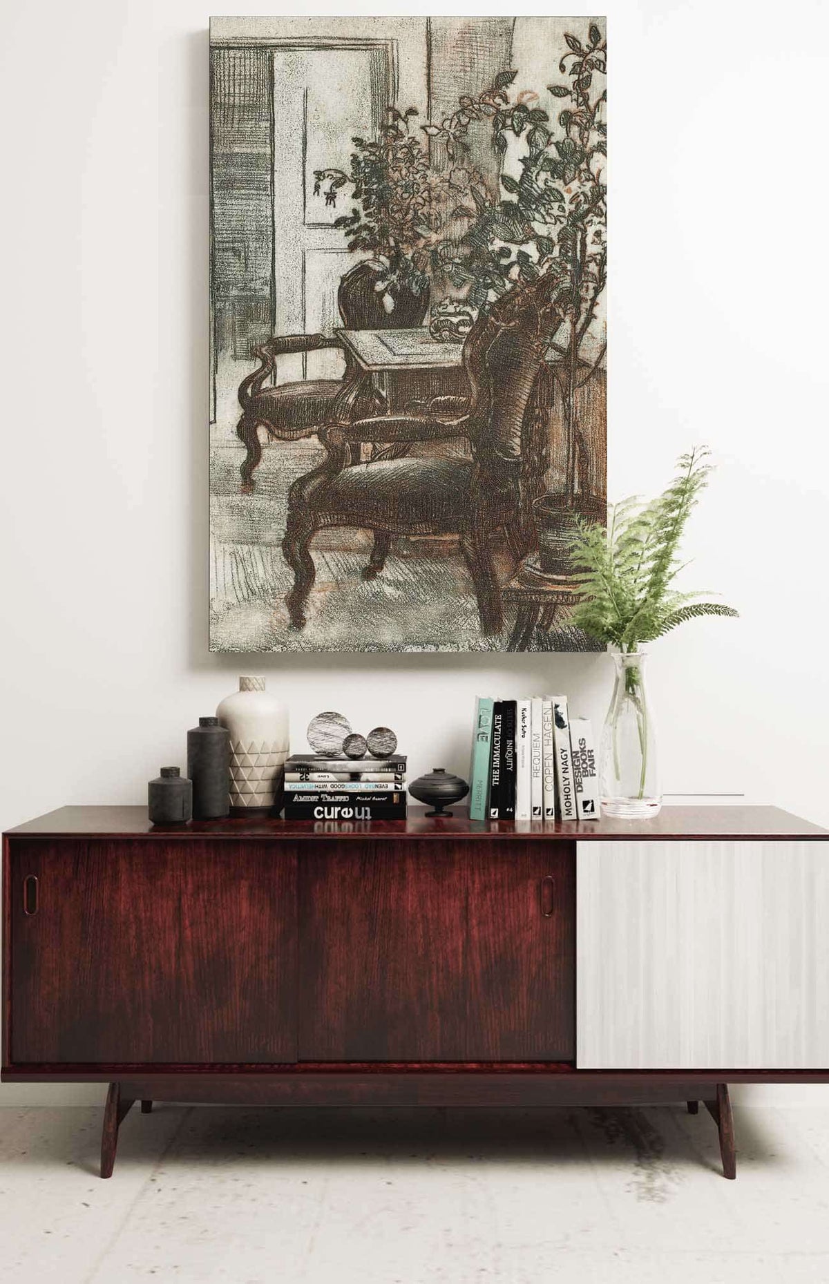 Interior Of Suviranta by Eero Jarnefelt Posters, Prints, & Visual Artwork