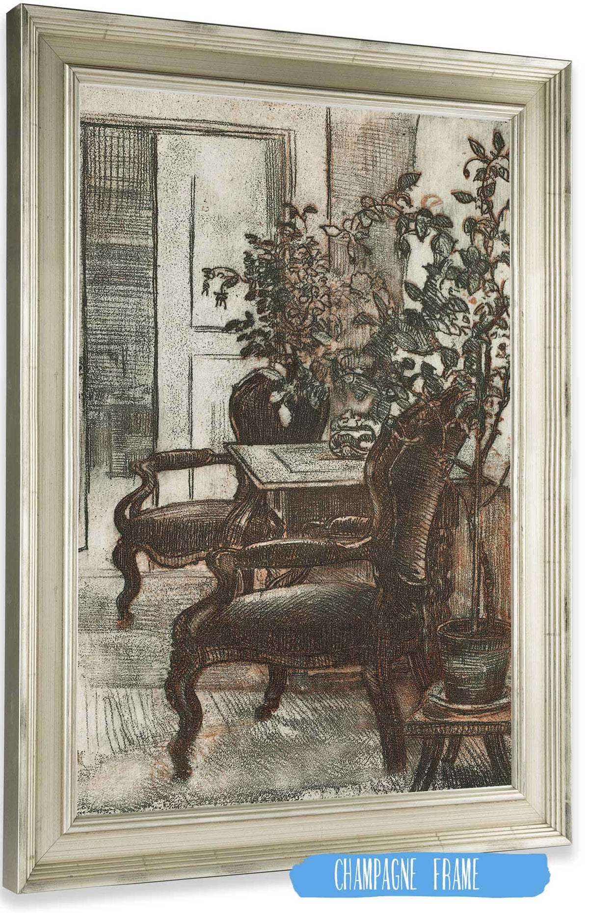 Interior Of Suviranta by Eero Jarnefelt Posters, Prints, & Visual Artwork