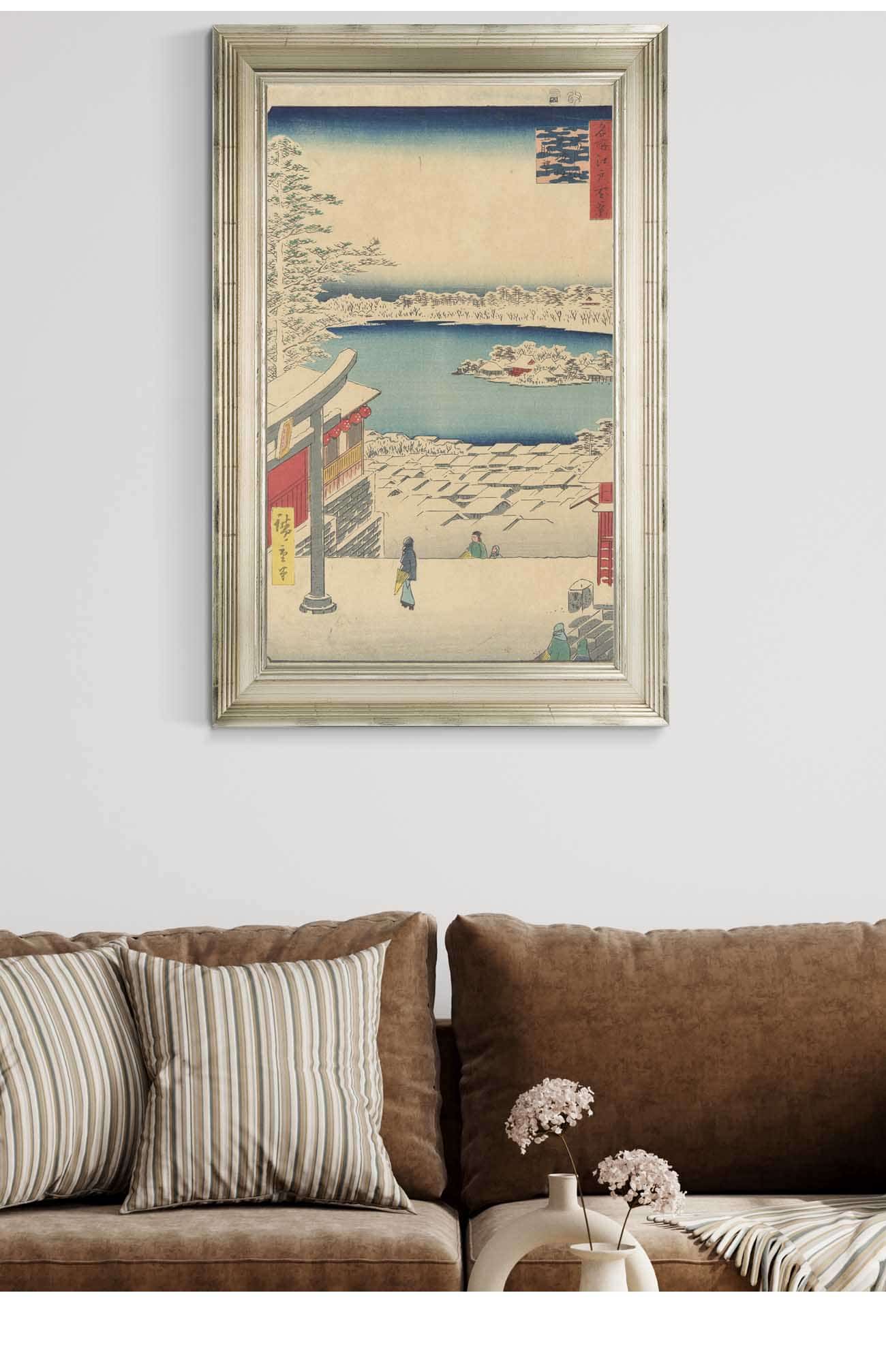 Islet In The Snow by Ando Hiroshige Posters, Prints, & Visual Artwork