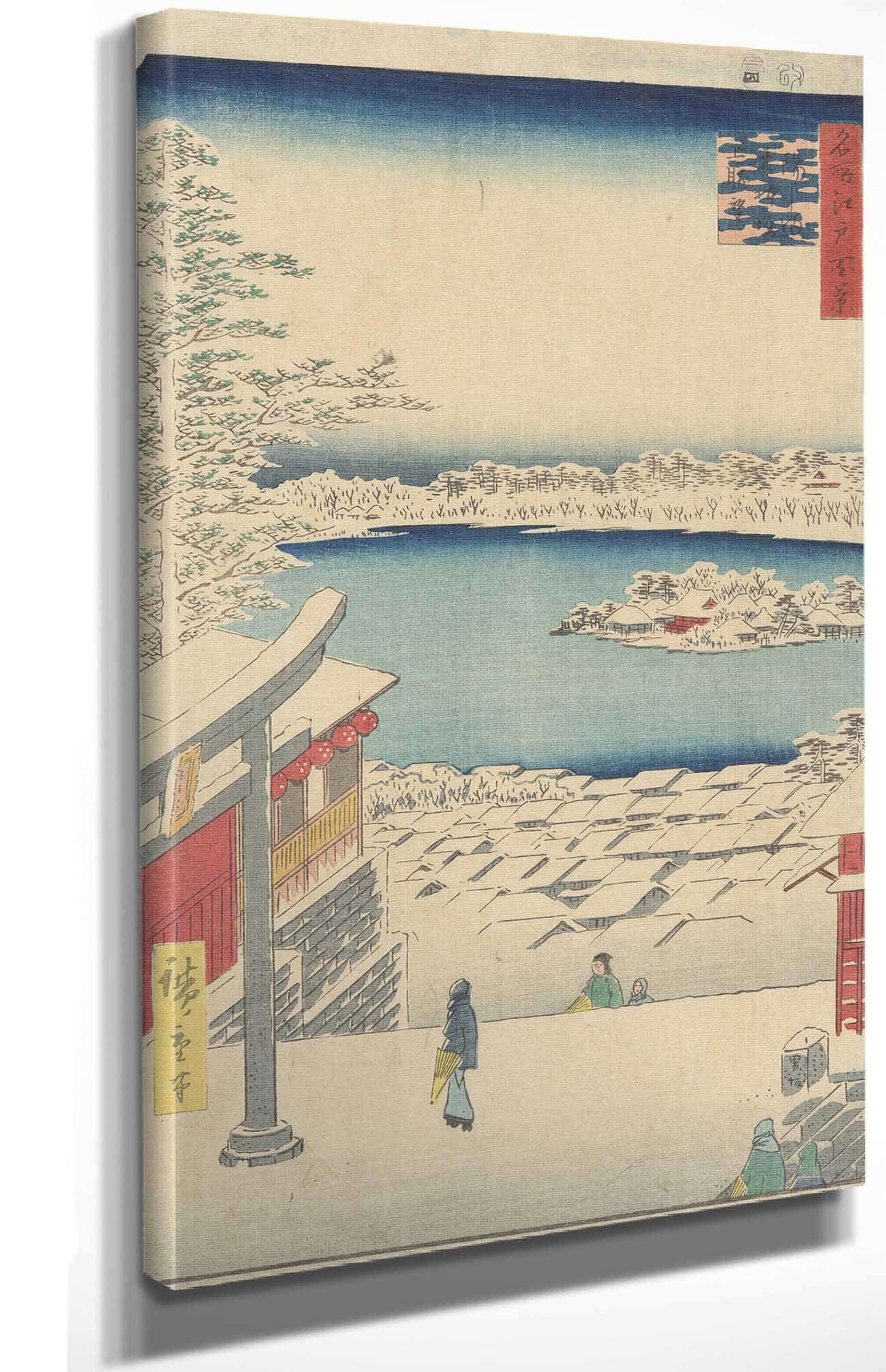 Islet In The Snow by Ando Hiroshige Posters, Prints, & Visual Artwork