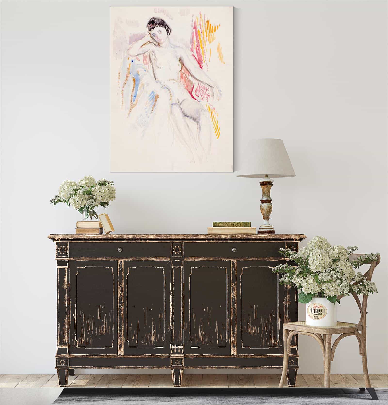 Istuva Alaston Malli  by Magnus Enckell Posters, Prints, & Visual Artwork