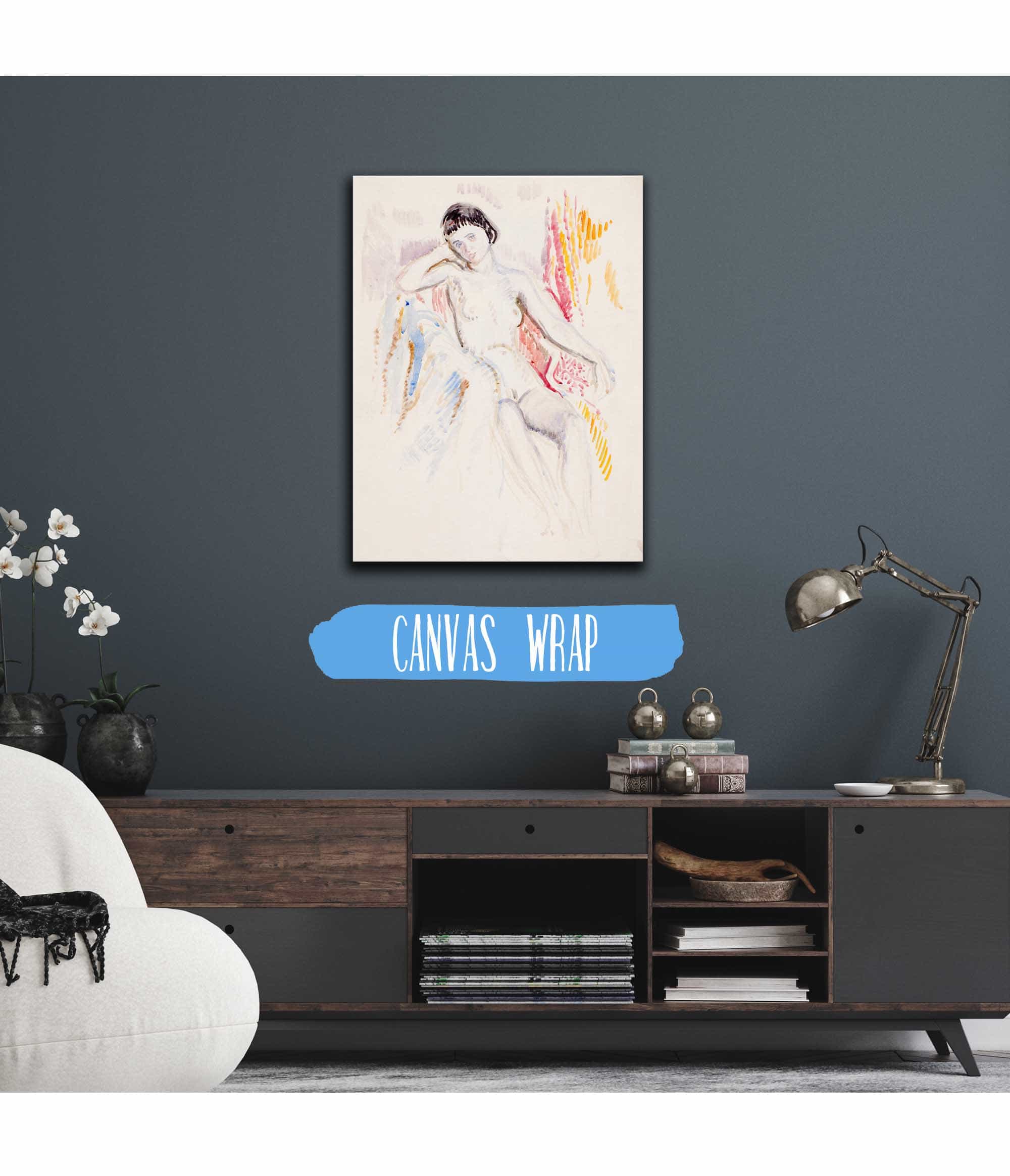 Istuva Alaston Malli  by Magnus Enckell Posters, Prints, & Visual Artwork