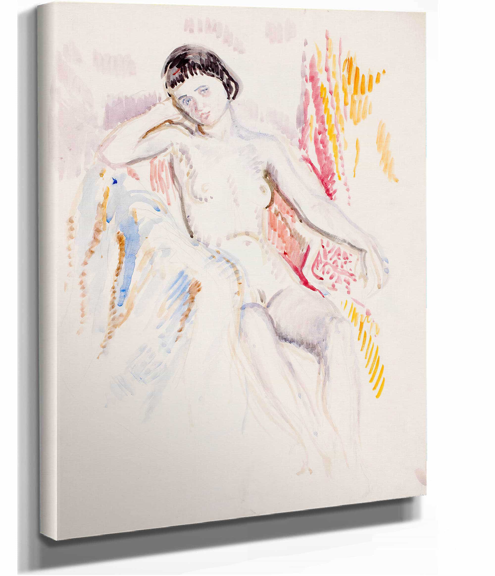 Istuva Alaston Malli  by Magnus Enckell Posters, Prints, & Visual Artwork