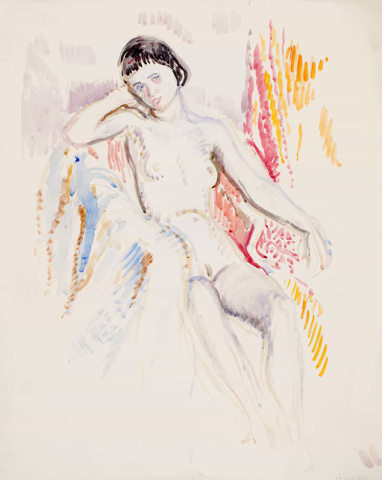Istuva Alaston Malli  by Magnus Enckell Posters, Prints, & Visual Artwork
