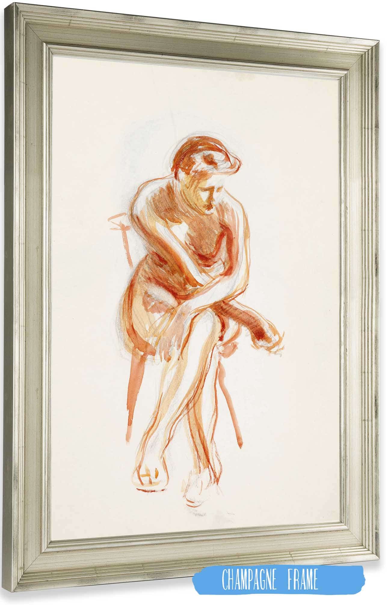 Istuva Alaston Malli  by Magnus Enckell Posters, Prints, & Visual Artwork