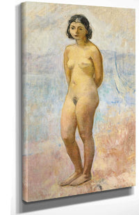 Jeune Fille Nue Debout by Henri Lebasque Posters, Prints, & Visual Artwork