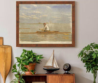 John Biglin In A Single Scull by Thomas Eakins Posters, Prints, & Visual Artwork