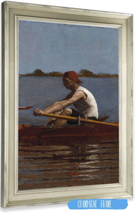 John Biglin In A Single Scull by Thomas Eakins Posters, Prints, & Visual Artwork
