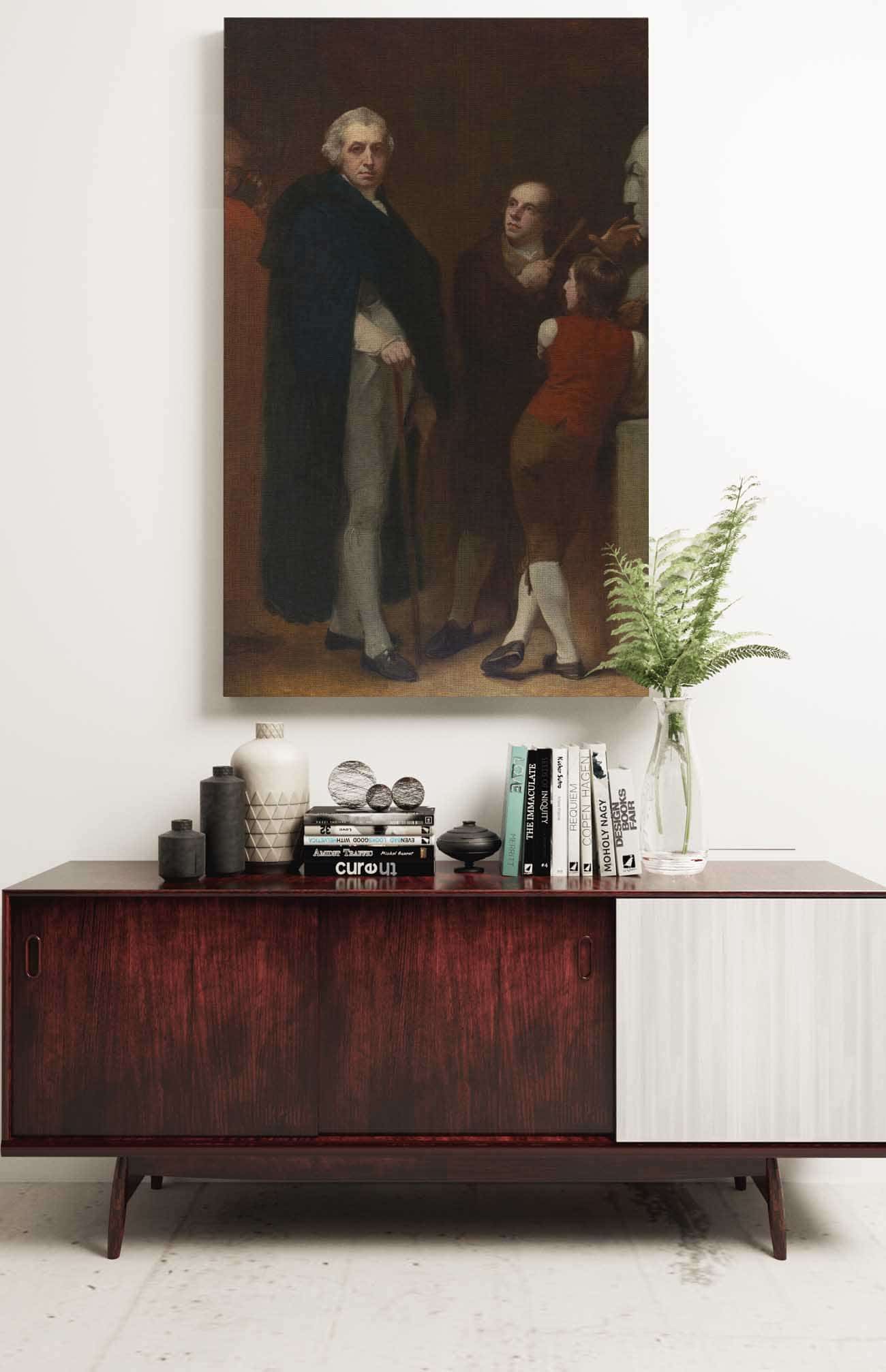 John Flaxman Modeling The Bust Of William Hayley To by George Romney Posters, Prints, & Visual Artwork