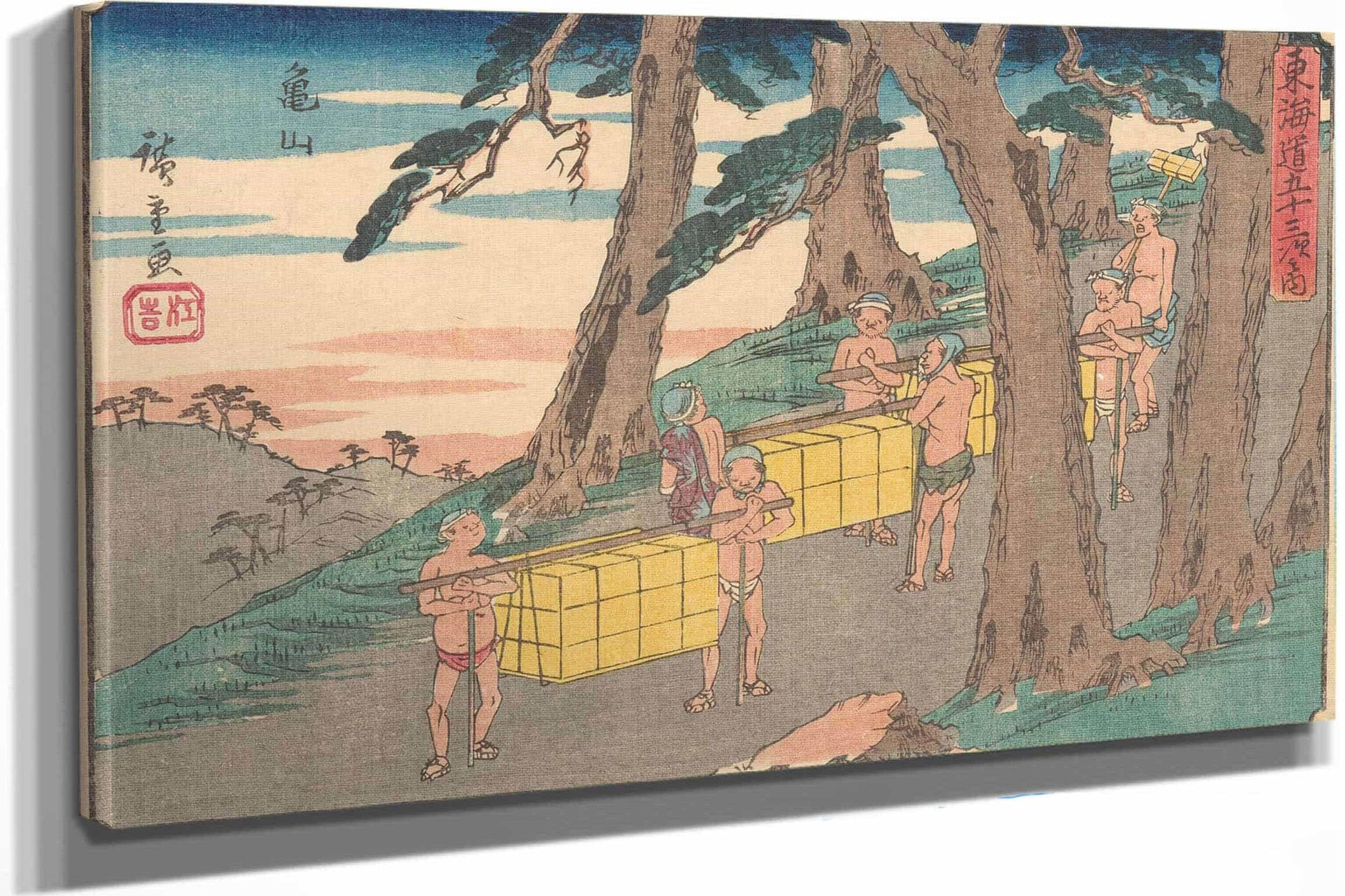 Kameyama   by Ando Hiroshige Posters, Prints, & Visual Artwork