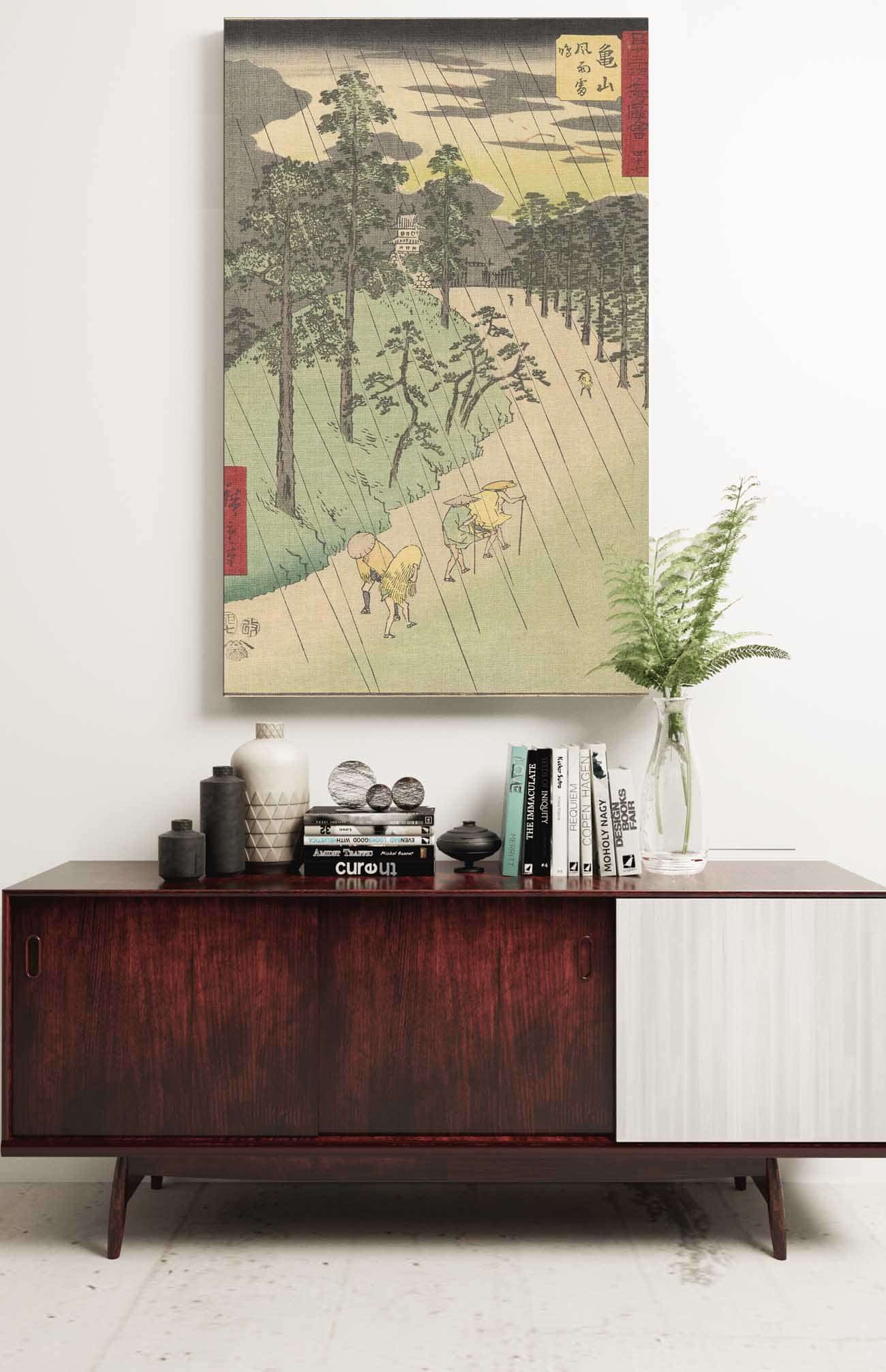 Kameyama   by Ando Hiroshige Posters, Prints, & Visual Artwork