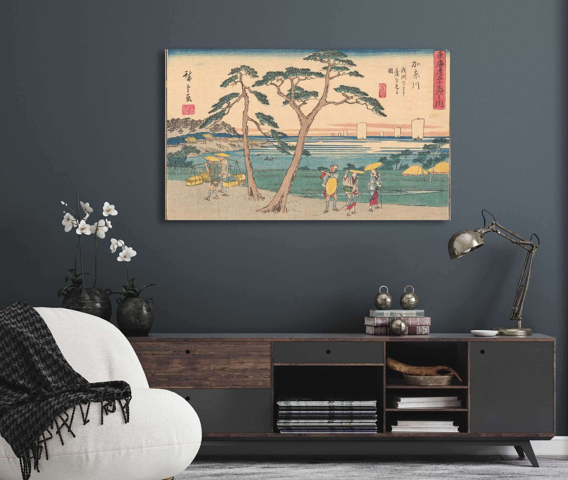 Kanagawa   by Ando Hiroshige Posters, Prints, & Visual Artwork