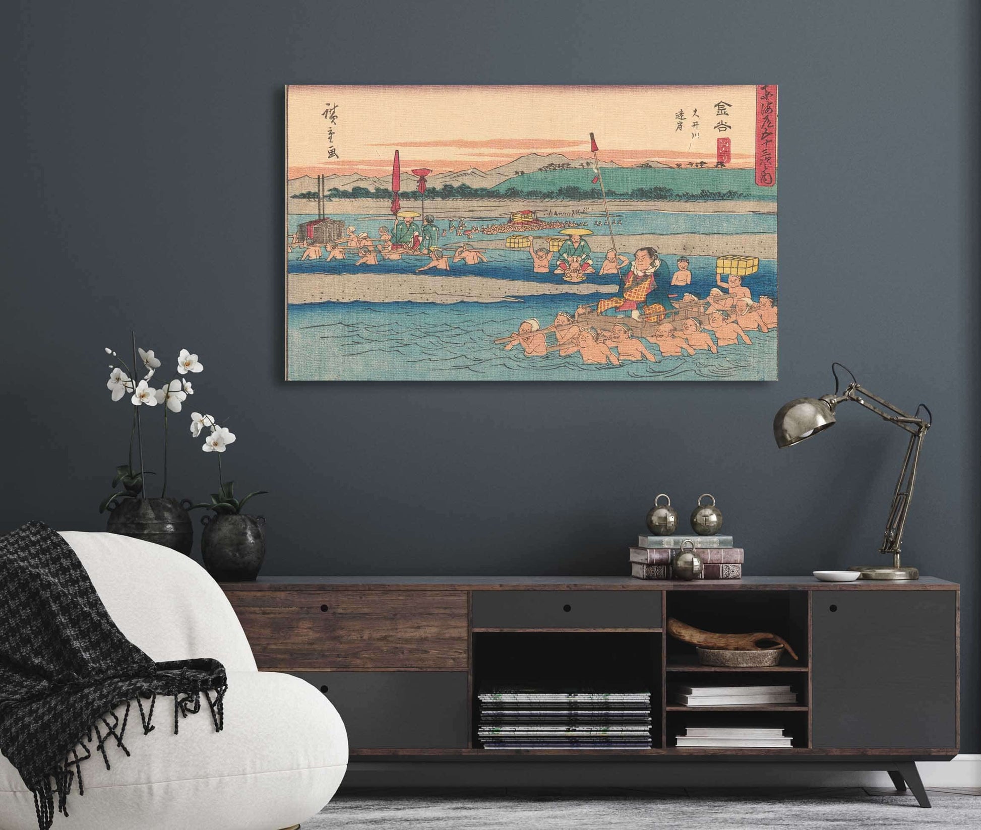 Kanaya   by Ando Hiroshige Posters, Prints, & Visual Artwork