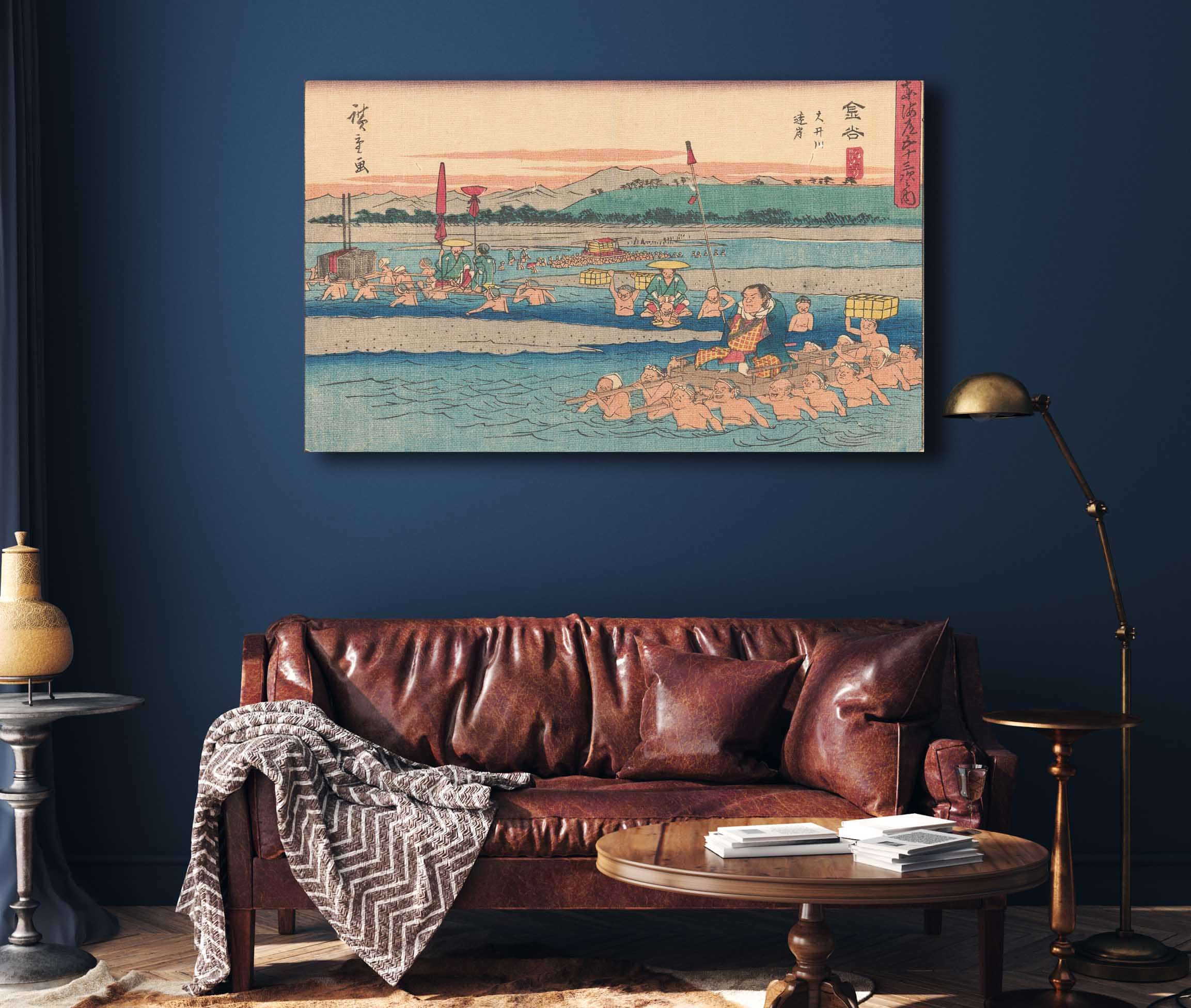 Kanaya   by Ando Hiroshige Posters, Prints, & Visual Artwork