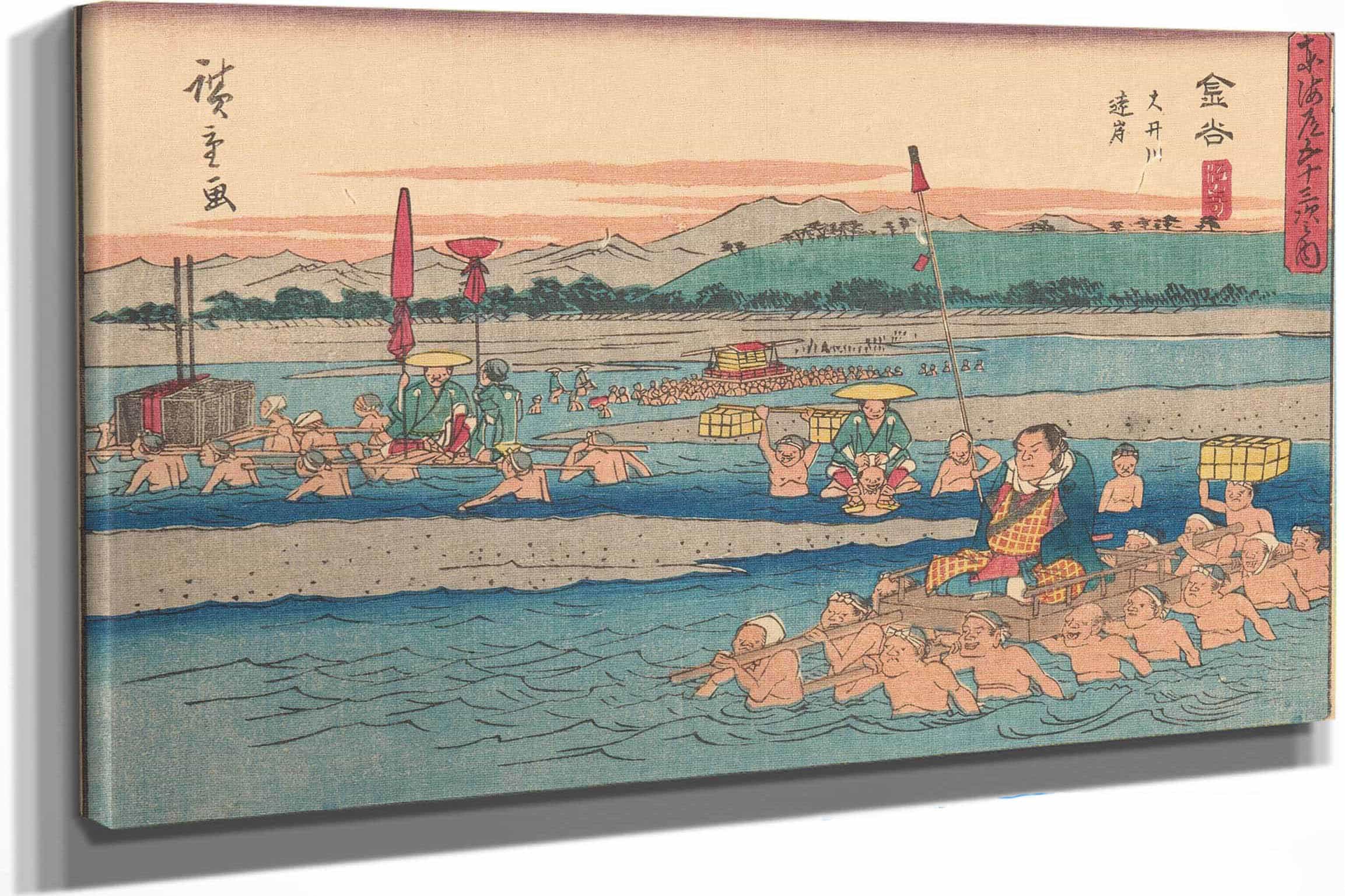 Kanaya   by Ando Hiroshige Posters, Prints, & Visual Artwork
