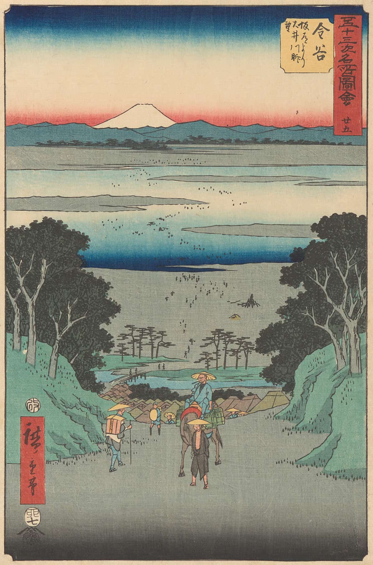 Kanaya   by Ando Hiroshige Posters, Prints, & Visual Artwork