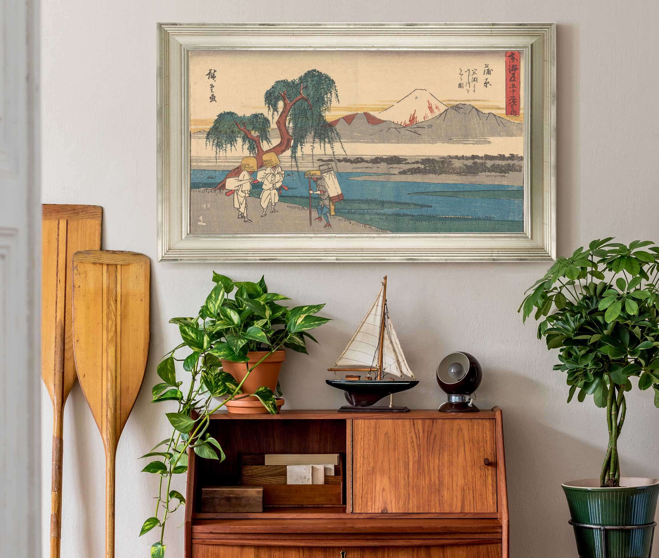 Kanbara   by Ando Hiroshige Posters, Prints, & Visual Artwork
