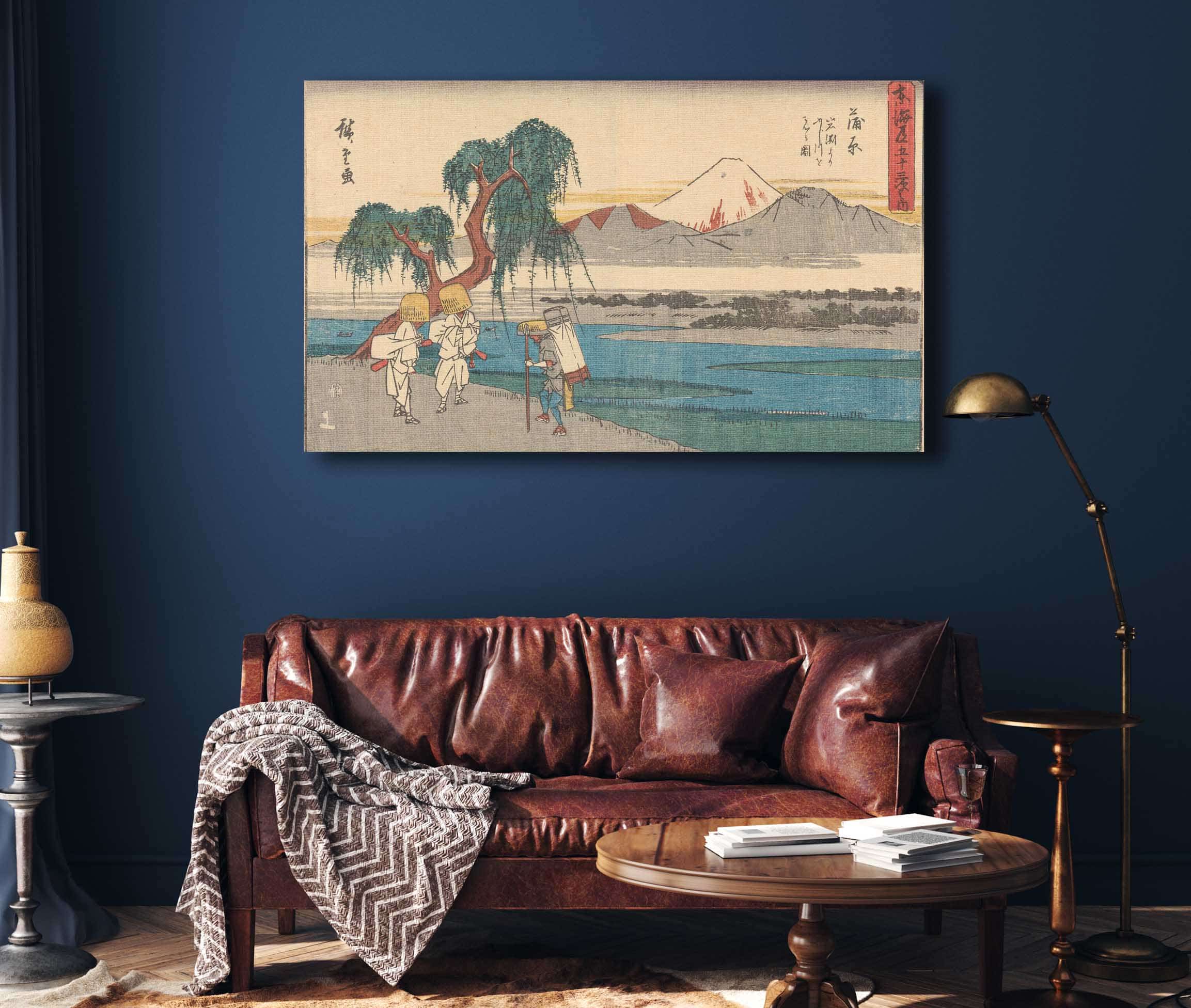 Kanbara   by Ando Hiroshige Posters, Prints, & Visual Artwork
