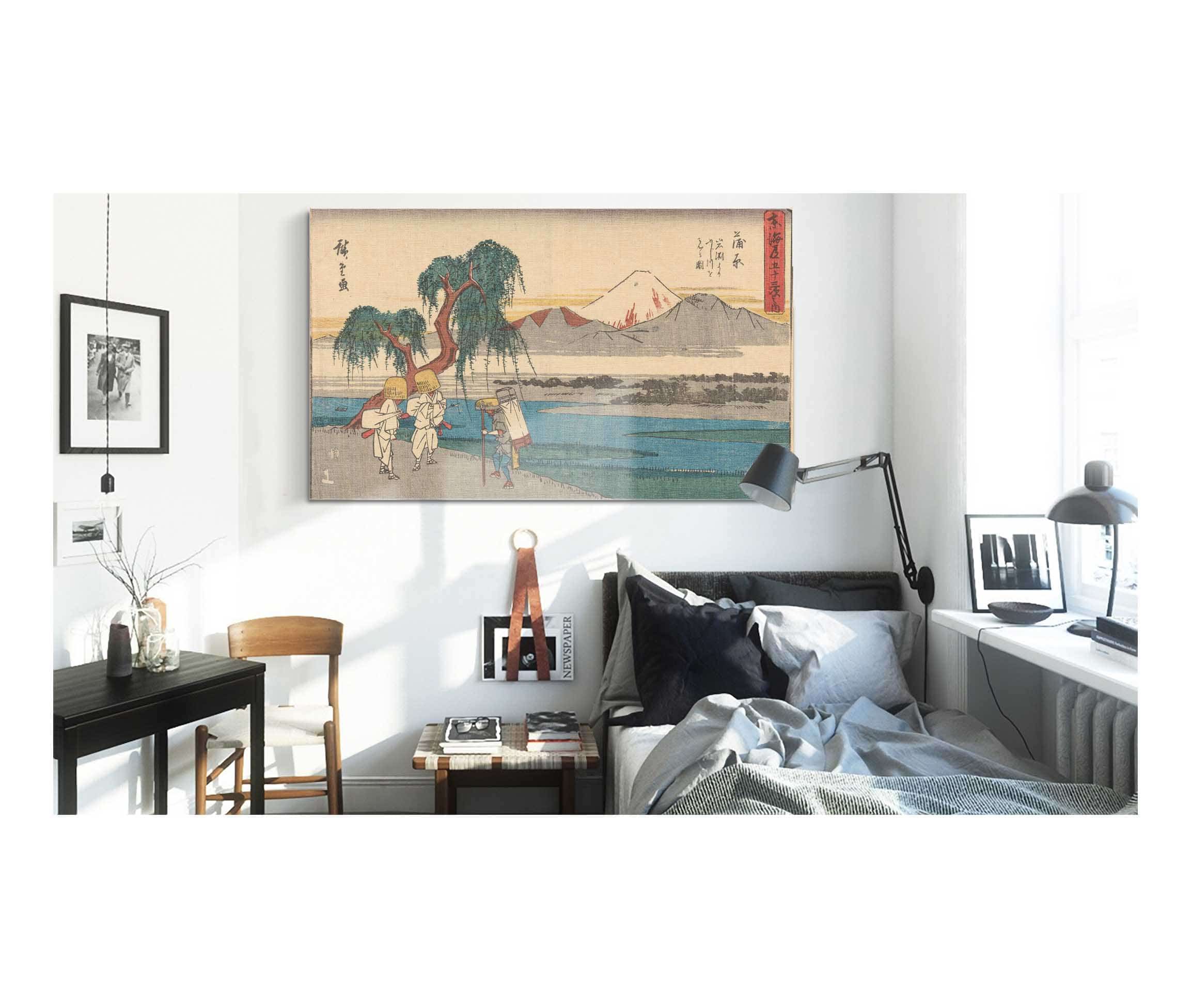 Kanbara   by Ando Hiroshige Posters, Prints, & Visual Artwork