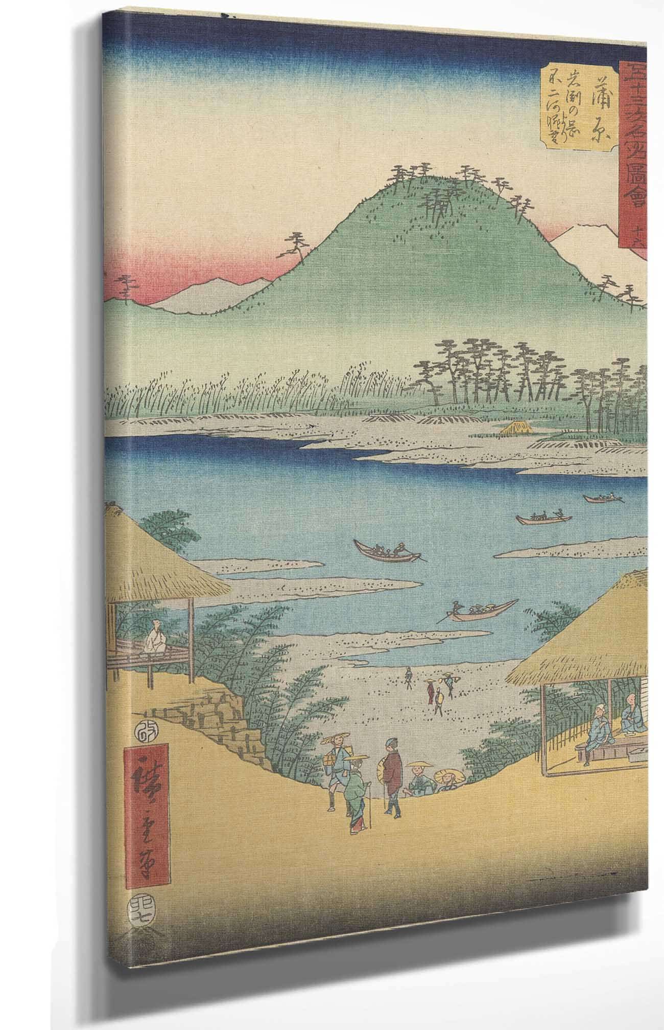 Kanbara   by Ando Hiroshige Posters, Prints, & Visual Artwork