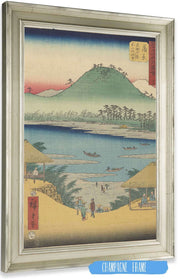 Kanbara   by Ando Hiroshige Posters, Prints, & Visual Artwork