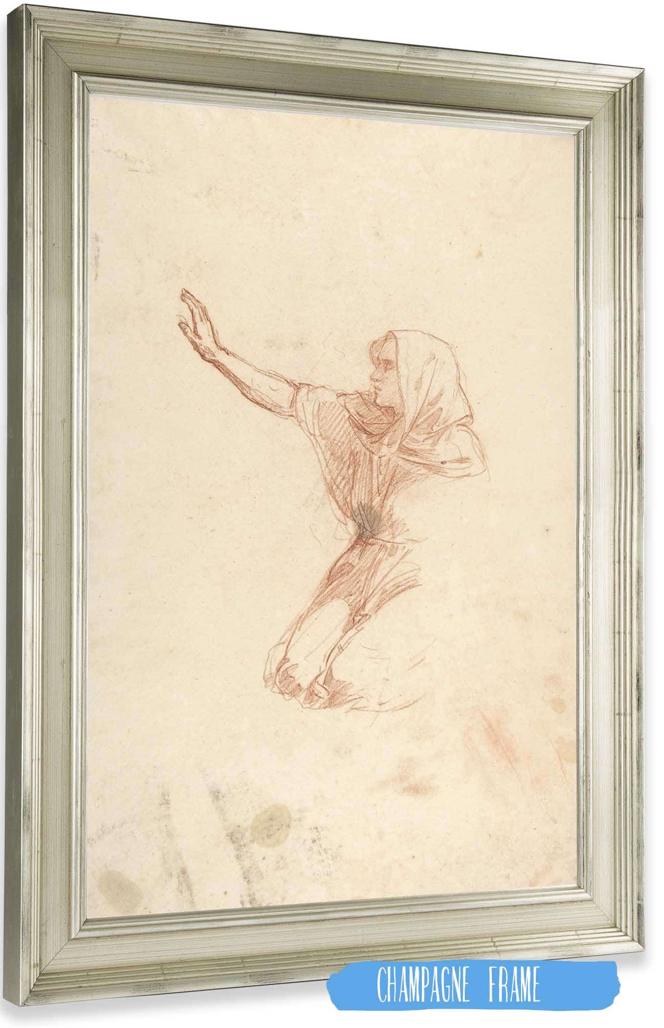 Kneeling Woman by Isidore Pils Posters, Prints, & Visual Artwork