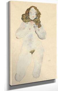 Kniender Weiblicher Akt by Egon Schiele Posters, Prints, & Visual Artwork