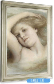 Kopf Eines Traumenden Madchens by Gabriel Von Max Posters, Prints, & Visual Artwork