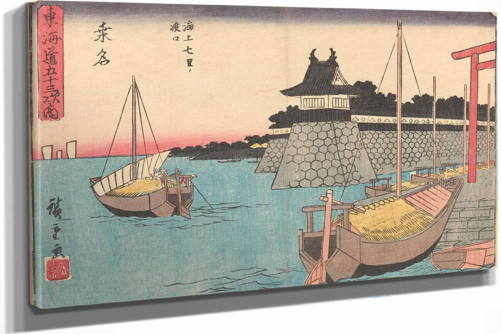 Kuwana   by Ando Hiroshige Posters, Prints, & Visual Artwork