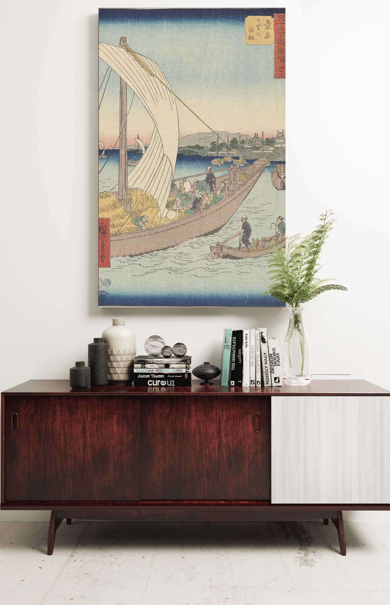 Kuwana   by Ando Hiroshige Posters, Prints, & Visual Artwork