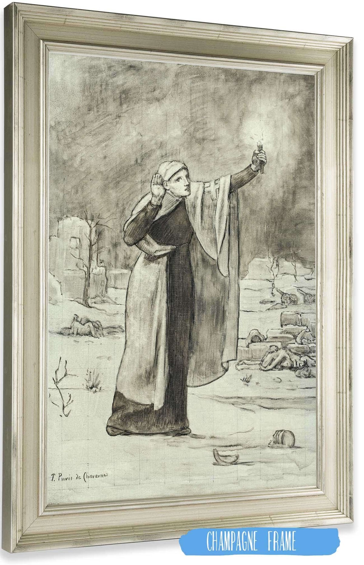 La Croix Rouge by Pierre Puvis De Chavannes Posters, Prints, & Visual Artwork