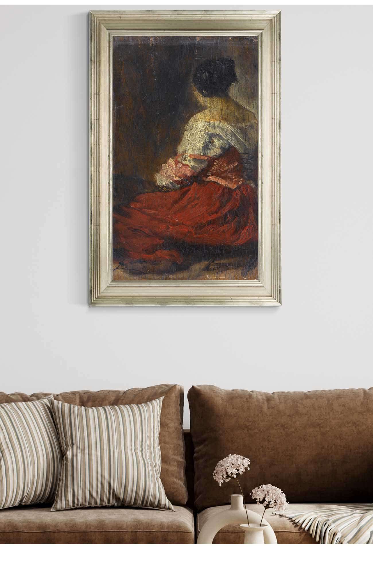 La Jupe Rouge by Felix Ziem Posters, Prints, & Visual Artwork