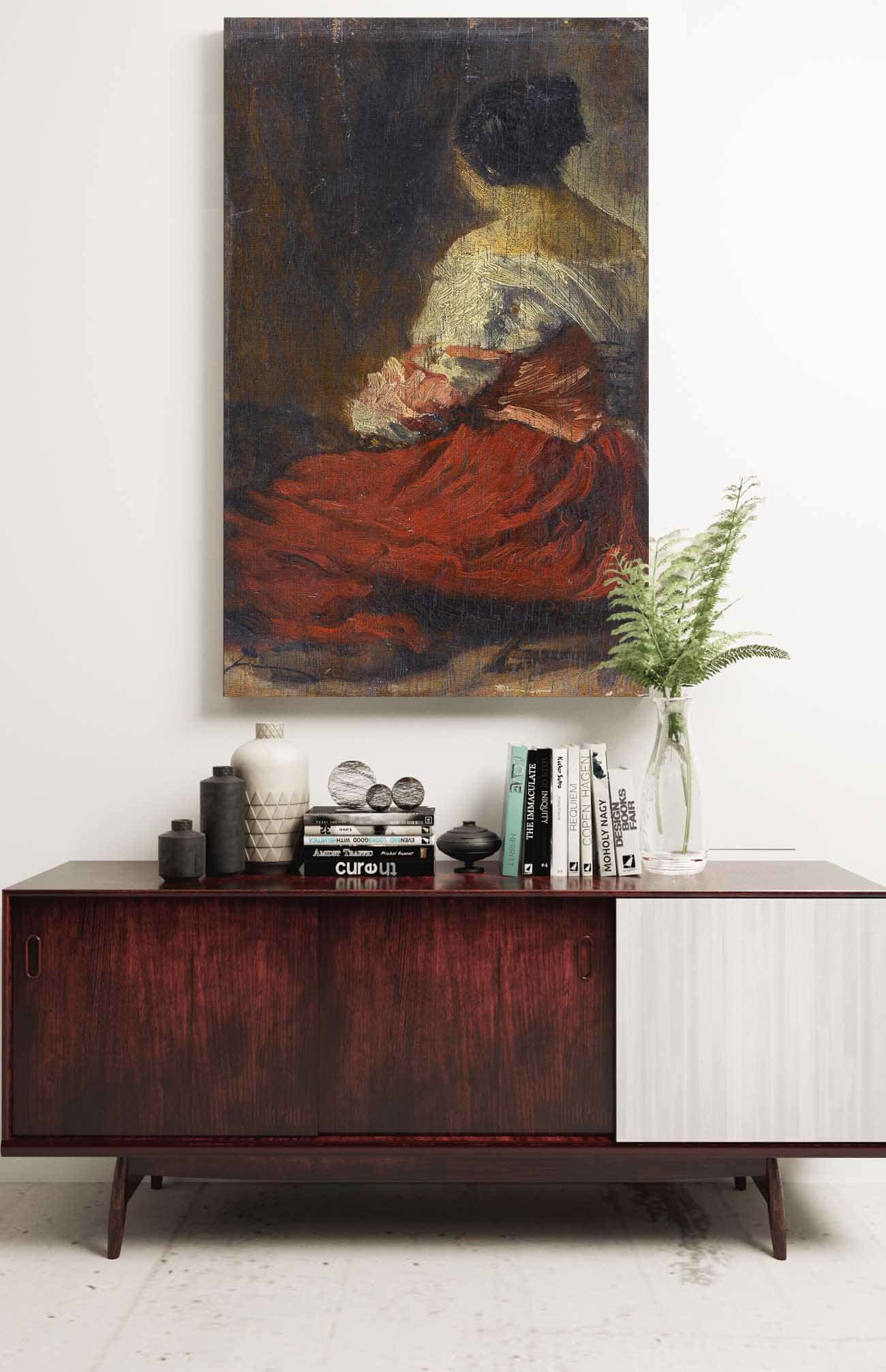 La Jupe Rouge by Felix Ziem Posters, Prints, & Visual Artwork