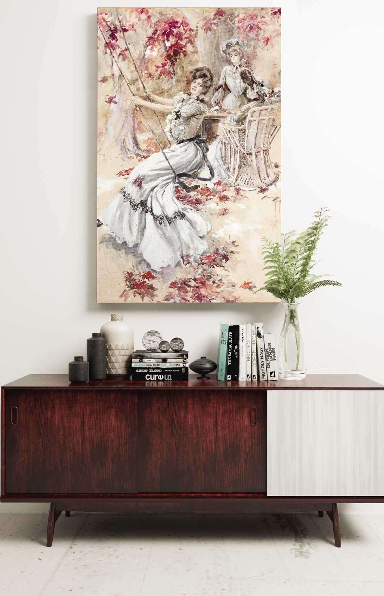 Ladies In The Park by Harrison Fisher Posters, Prints, & Visual Artwork