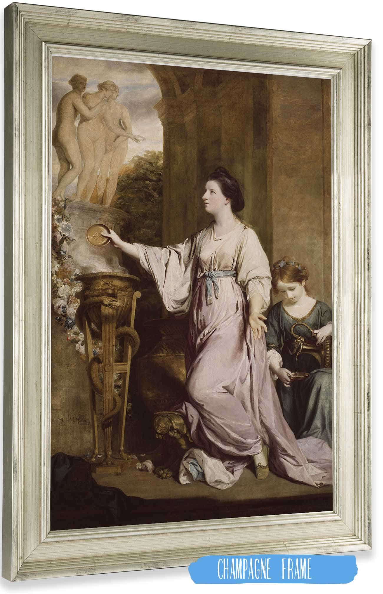 Lady Sarah Bunbury Sacrificing To The Graces by Sir Joshua Reynolds Posters, Prints, & Visual Artwork