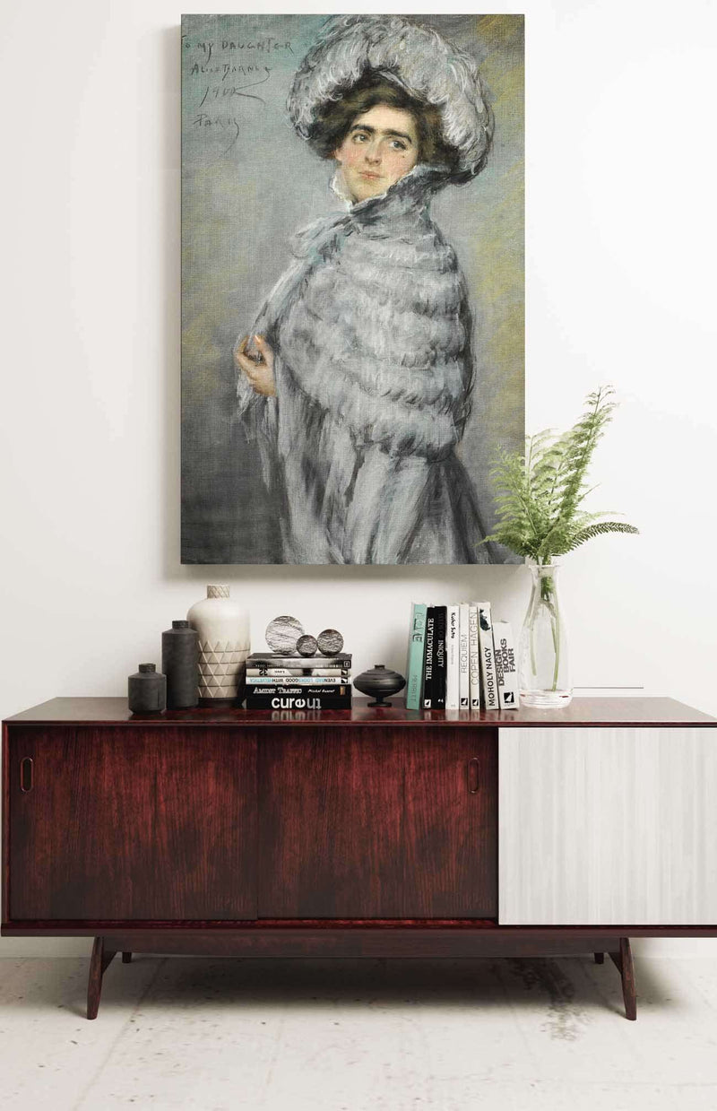 Laura Alice In Grey by Alice Pike Barney Posters, Prints, & Visual Artwork