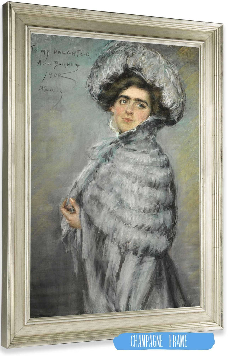 Laura Alice In Grey by Alice Pike Barney Posters, Prints, & Visual Artwork